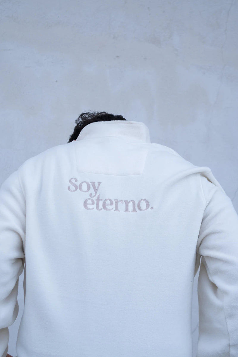 Polar "Soy Eterno" Edición Especial Blanca - ALMA Marca , marca cristiana, ropa cristiana, sudaderas cristianas, camisetas cristianas, música cristiana, alma marca, tesoros, permanecer alma