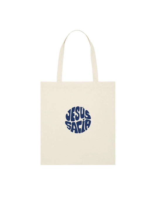 Tote Bag Heavyweight "Jesús Sacia" - ALMA Marca , marca cristiana, ropa cristiana, sudaderas cristianas, camisetas cristianas, música cristiana, alma marca, tesoros, permanecer alma